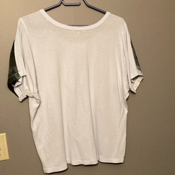 Sandwich White and Blue Boxy Oversized Relaxed Short Sleeve Tee - Picture 8 of 8